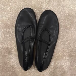 Jeffrey Campbell Black Ballet Flats